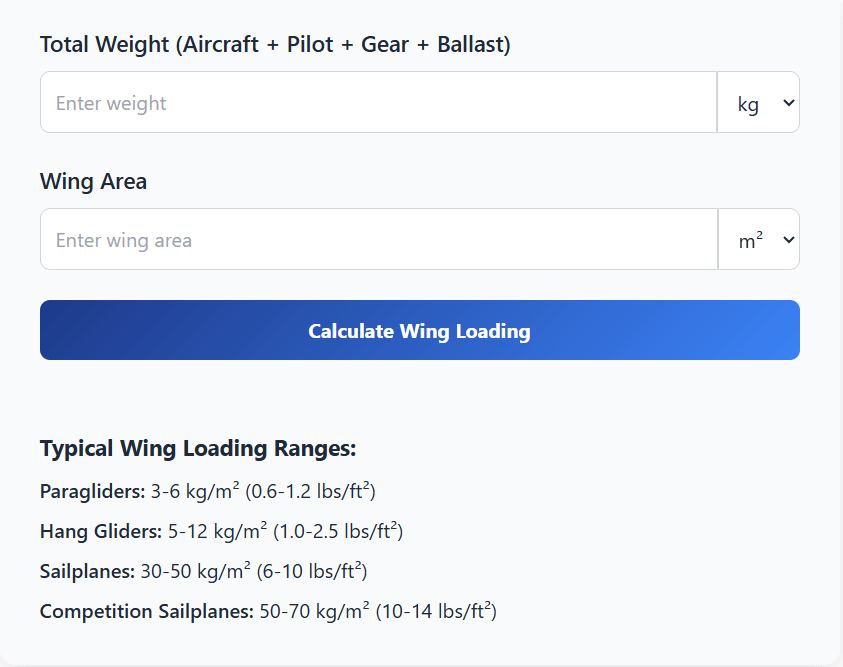 Glider in flight